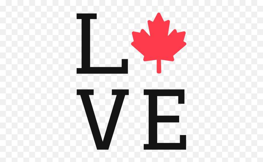 Love With Maple Sign Lettering - Transparent Png U0026 Svg Military Canada Flag Patch Emoji,Maple Leaf Emoji Png