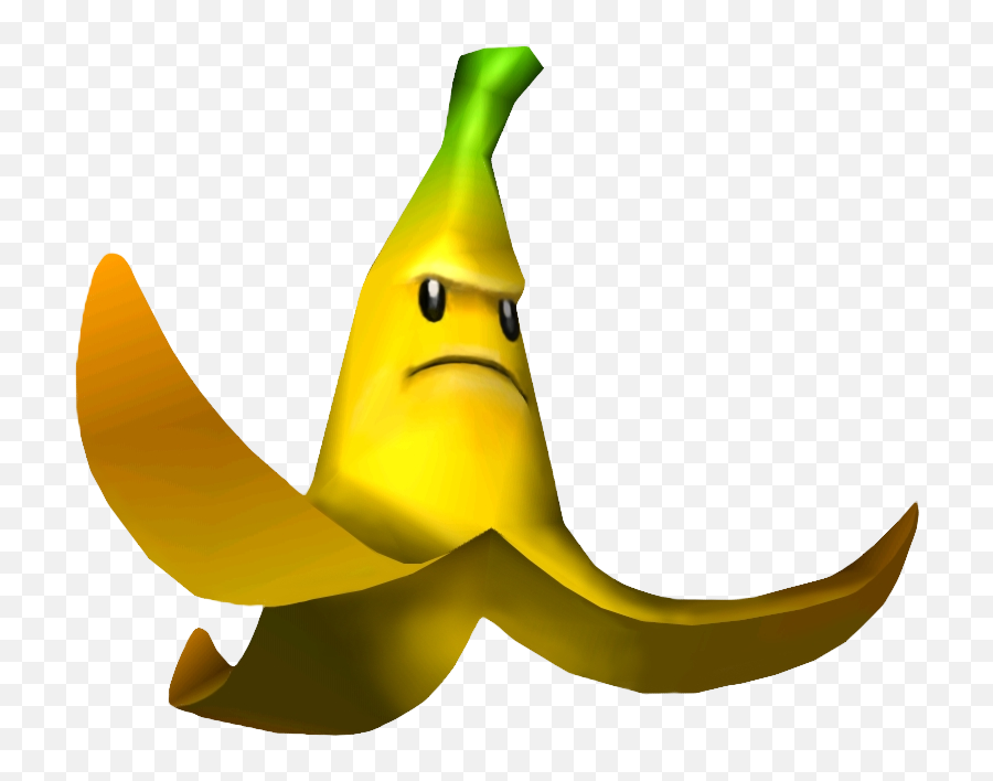 Giant Banana - Transparent Mario Kart Banana Peel Emoji,Banana Peel Emoji