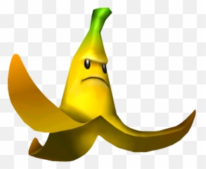 Giant Banana - Transparent Mario Kart Banana Peel Emoji,Banana Peel Emoji