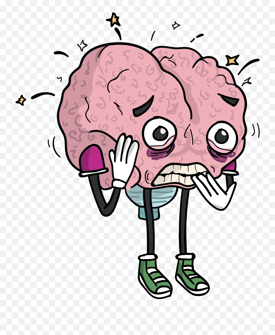 Spiegeloog - Anxiety Brain Cartoon Emoji,Emotions And Orgasms