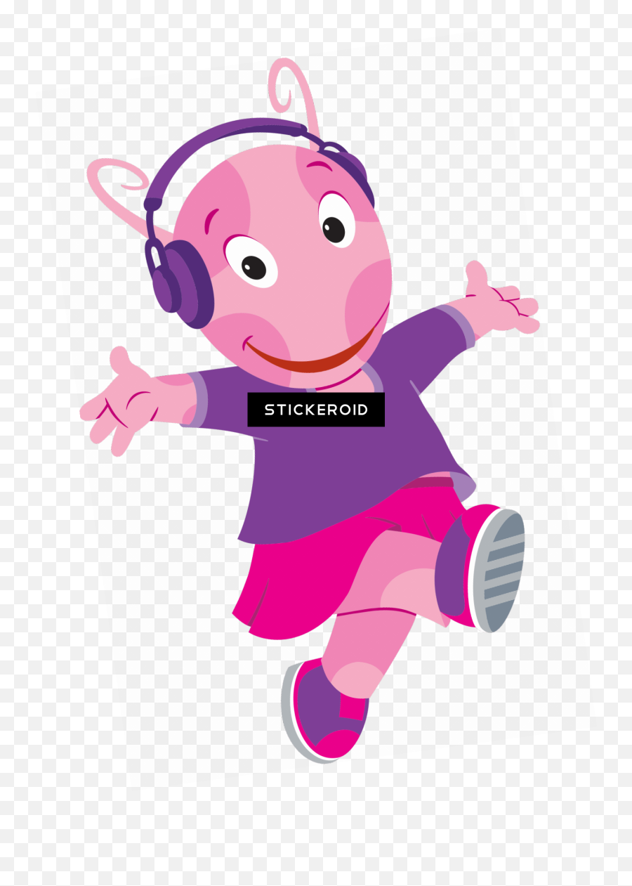 Uniqua Listening To Music Clipart - Full Size Clipart Backyardigans 2d Uniqua Emoji,Listening Emoji Image