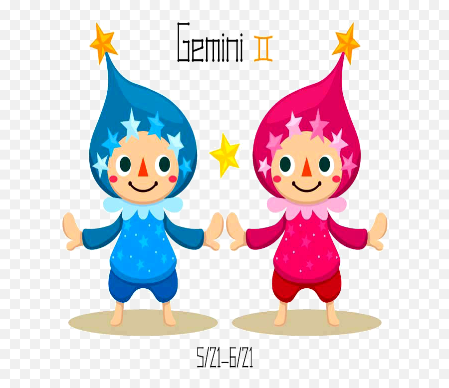 May 22 - Collection Of Cartoon Zodiac Signs Children Emoji,Slow Emotion Gemini Cover