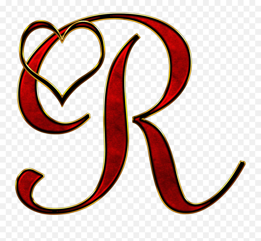 Valentine Capital Letter R Transparent - Capital R Letter Emoji,Fancy Lettering Alphabet Emojis