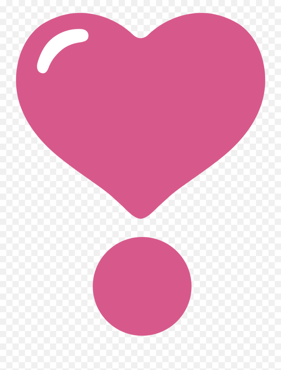 Heart Exclamation Emoji - Ponto De Exclamação De Coração,Exclamation Emoji