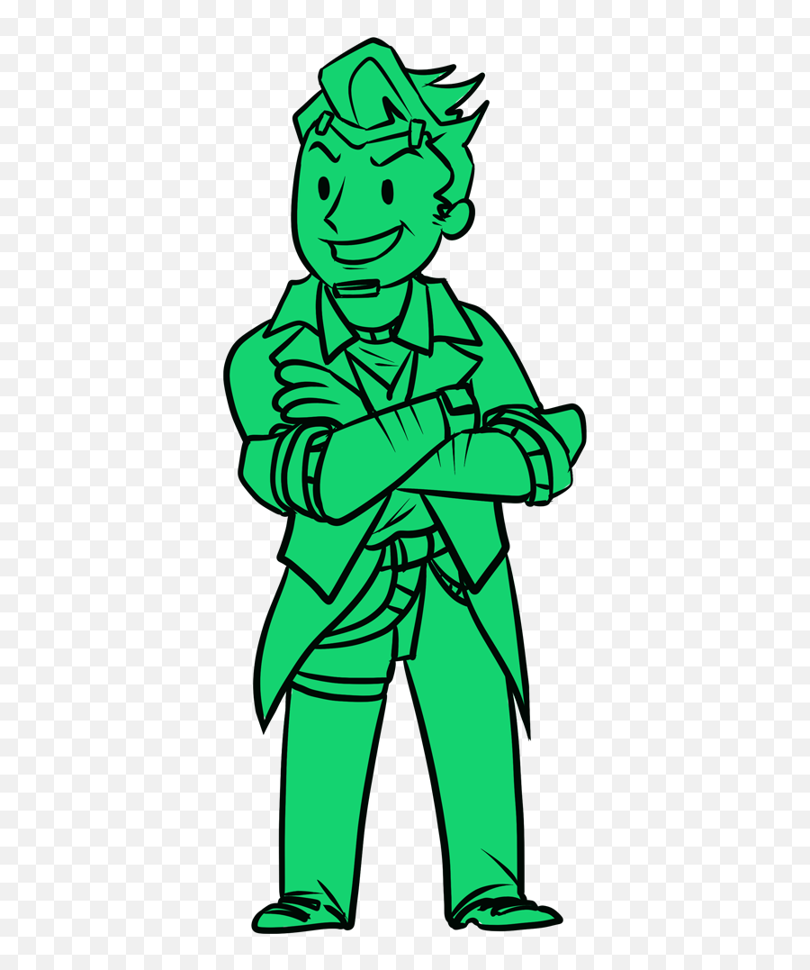 Radioactive - Vault Boy Png Green Emoji,Fallout 4 Facial Emotions