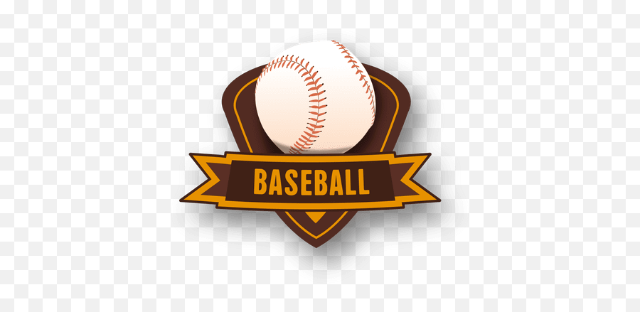 Baseball Badge - Transparent Png U0026 Svg Vector File Baseball Emoji,Softball Emoticon