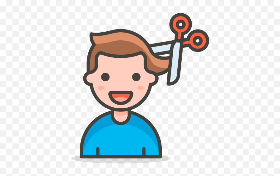 Man Getting Haircut Free Icon Of 780 Free Vector Emoji - Kids Haircut Icon Png,Emoji Game With Old Man Heart Old Woman