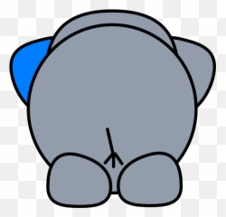 Pig Clipart Bum Pig Bum Transparent - Draw An Elephant Butt Emoji,Bum Emoji