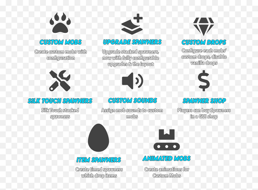 11x Custom Mobs - Vertical Emoji,Skyblock Emoji 11x Custom Mobs - Vertical Emoji,Skyblock Emoji