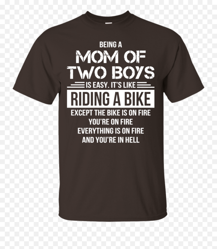 Funny Saying Being A Mom Of Two Boys T - Unisex Emoji,Unicorn Emoji Mom Saying