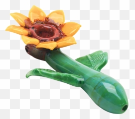 Empire Glassworks Sunflower Hand Pipe Spoons - Artificial Flower Emoji,Sun Flower Emoji