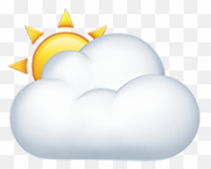 Sol Detrás De Una Gran Nube Copiar Pegar Emoji,Nube Emoji