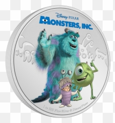 Monsters Inc 20th Anniversary 1oz Silver Coin Emoji,Disney And Pixar Movies Uses Different Colors For Different Emotions