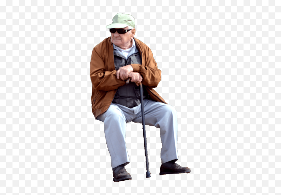 Old Guy - Old Guy Sitting Png Emoji,Old Guy Emoji