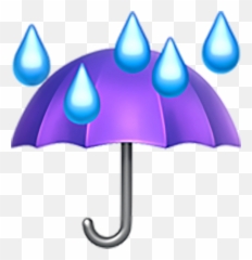 Paraguas Con Gotas De Lluvia Copiar Pegar Emoji,Emoticon De Nube Y Rayo