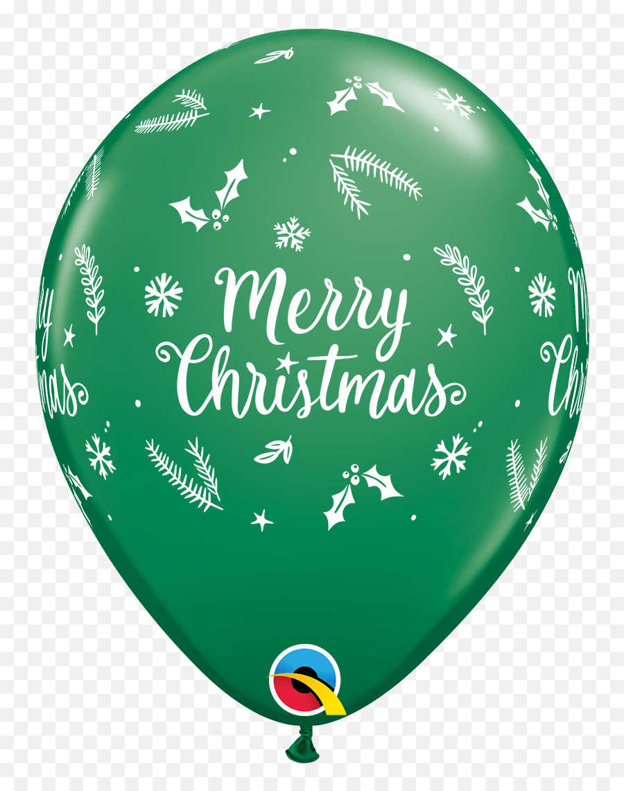 Merry Christmas Evergreen 11u2033 Latex Balloons 50 Count Emoji,Baby Shower Emoji Game