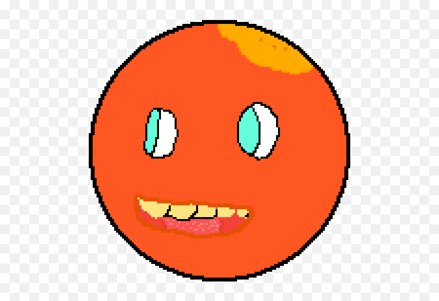 Pixilart - Annoying Orange By Erorr Happy Emoji,Annoying Emoticon