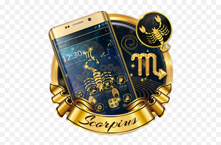 Cryptic Gold Scorpion Theme - Google Play Smartphone Emoji,Scorpio Zodiac Emoji