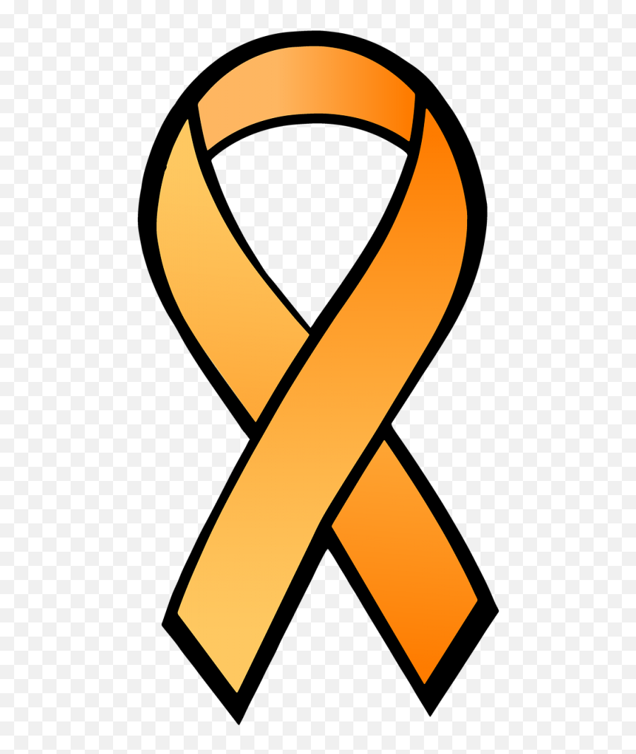 Ribbon Satin Orange - Horizontal Emoji,Orange Ribbon Emoji