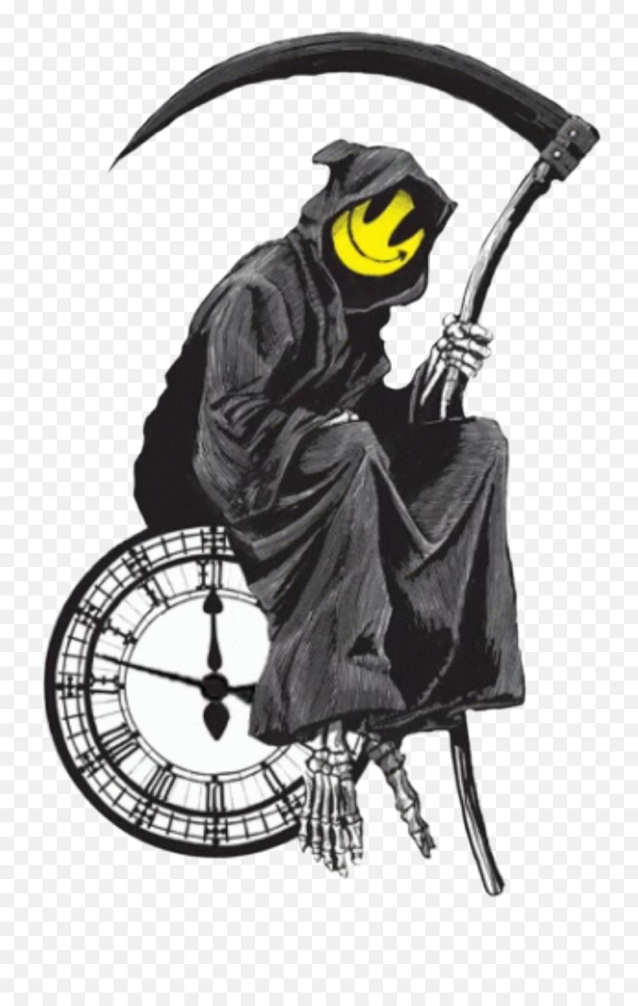 Reaper Grim Grimreaper Death Sticker By Aja - Banksy Grin Reaper Emoji,Grim Reaper Emoji