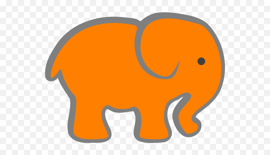 Baby Elephant Clipart 7 - Clipartix Cute Orange Elephant Clipart Emoji,Elephant Emoji Png
