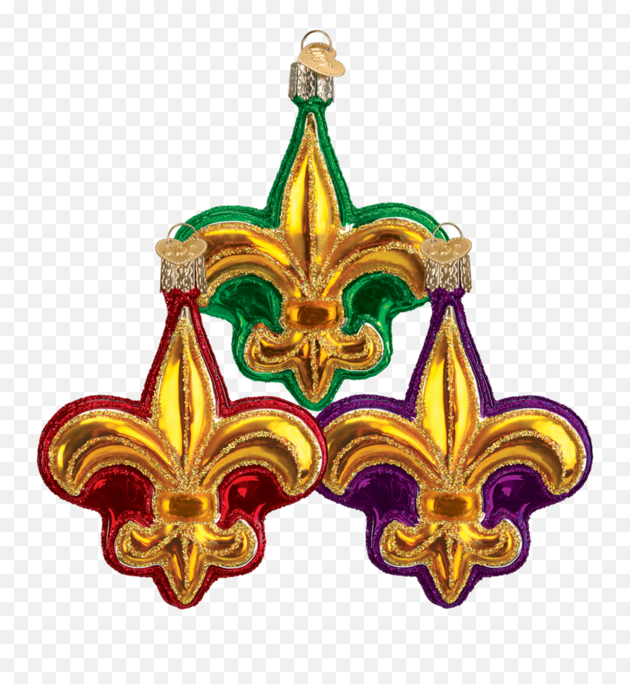 Merck Familyu0027s Old World Christmas Dated And Miscellaneous - Decorative Emoji,Fleur De Lis Emoticon