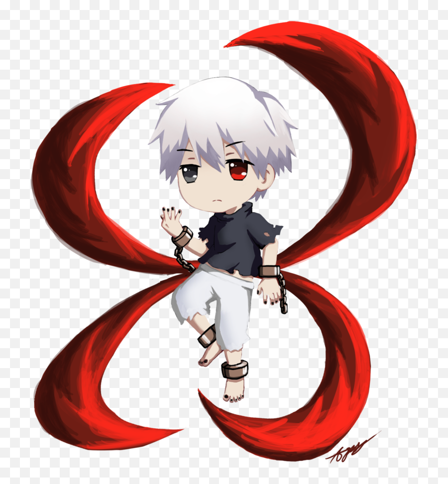 By - Kaneki Chibi Png Emoji,Tokyo Ghoul Emojis