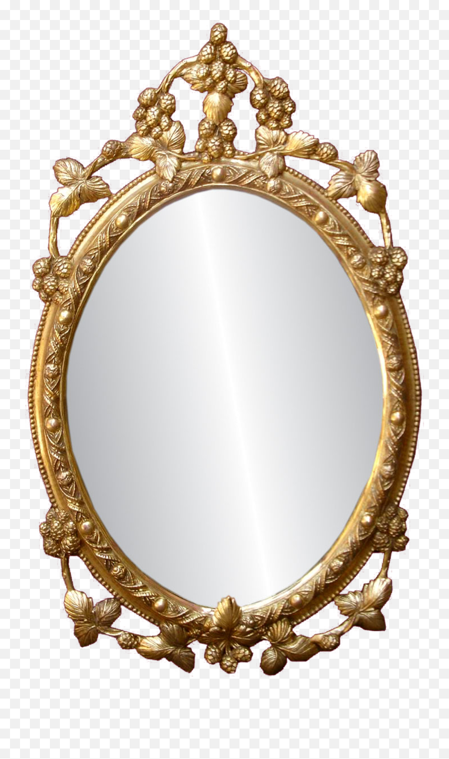 Luxury Mirror In Golden Frame Drawing Emoji,Mirror Emotions