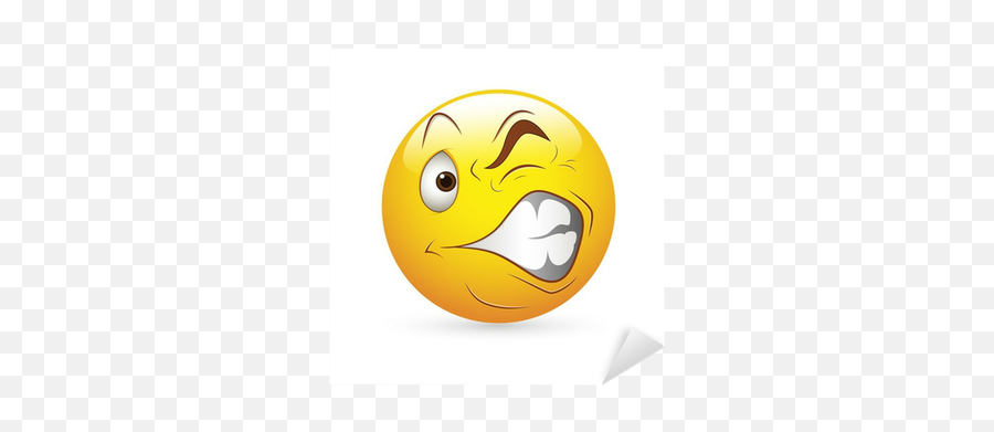 Smiley Emoticons Face Vector - Strange Expression Sticker U2022 Pixers We Live To Change Emoji,Emoticon Sly Fqce