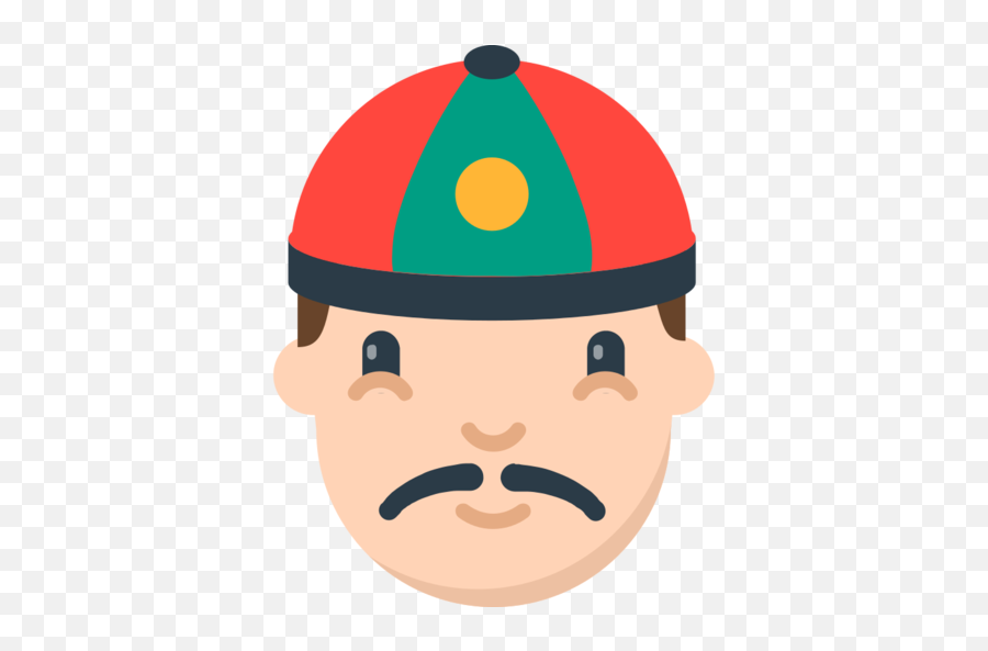 Person With Skullcap Emoji - Man With Gua Pi Mao,Are There Any Chines Emoticons