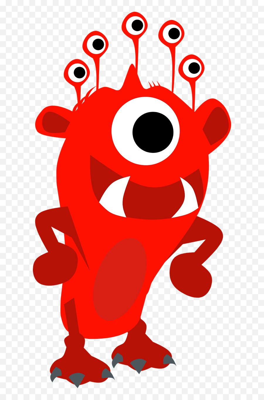 Monster Character Cartoon Smile - Monster Pixabay Emoji,Monster High Emotion