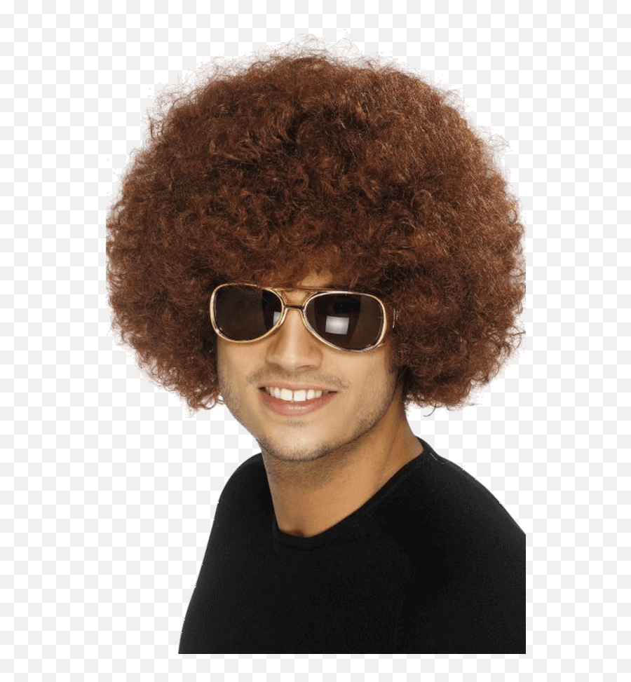 Fancy Dress Afro Wigs - 80s Hair Men Afro Emoji,Big Afros Emoticons