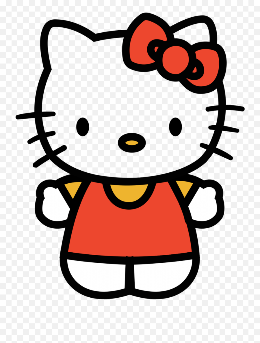 Hello Clipart Body Hello Body - Red Hello Kitty Png Emoji,Red Bow Emoticon