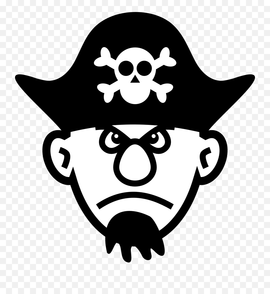 Pirate Clipart Easy - Pirate Hat Png Emoji,Pirate Face Cartoon Emotions