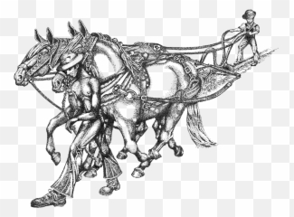 Getting Started Behind The Plow - Rein Emoji,Emotion Reason Like Two Horses Pulling Same Cart