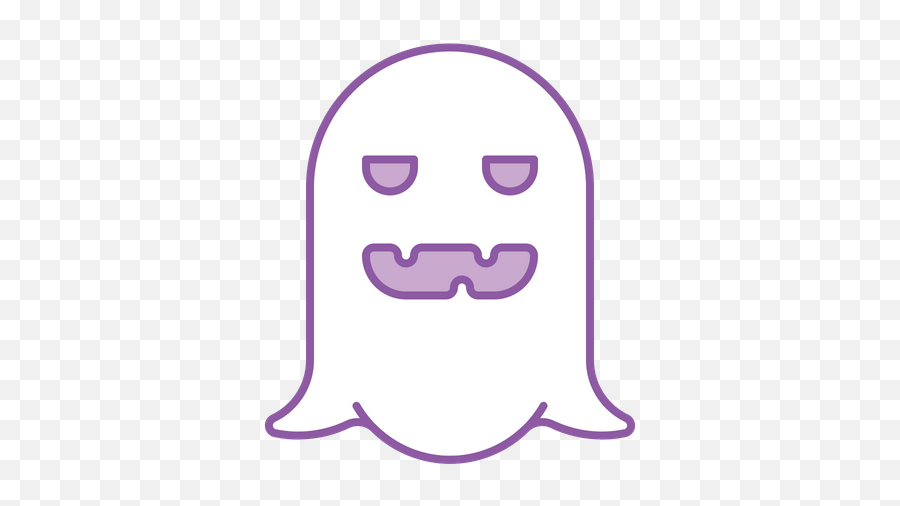 Ghost Icon Of Colored Outline Style - Fictional Character Emoji,Ghost Emoji Pumpkin