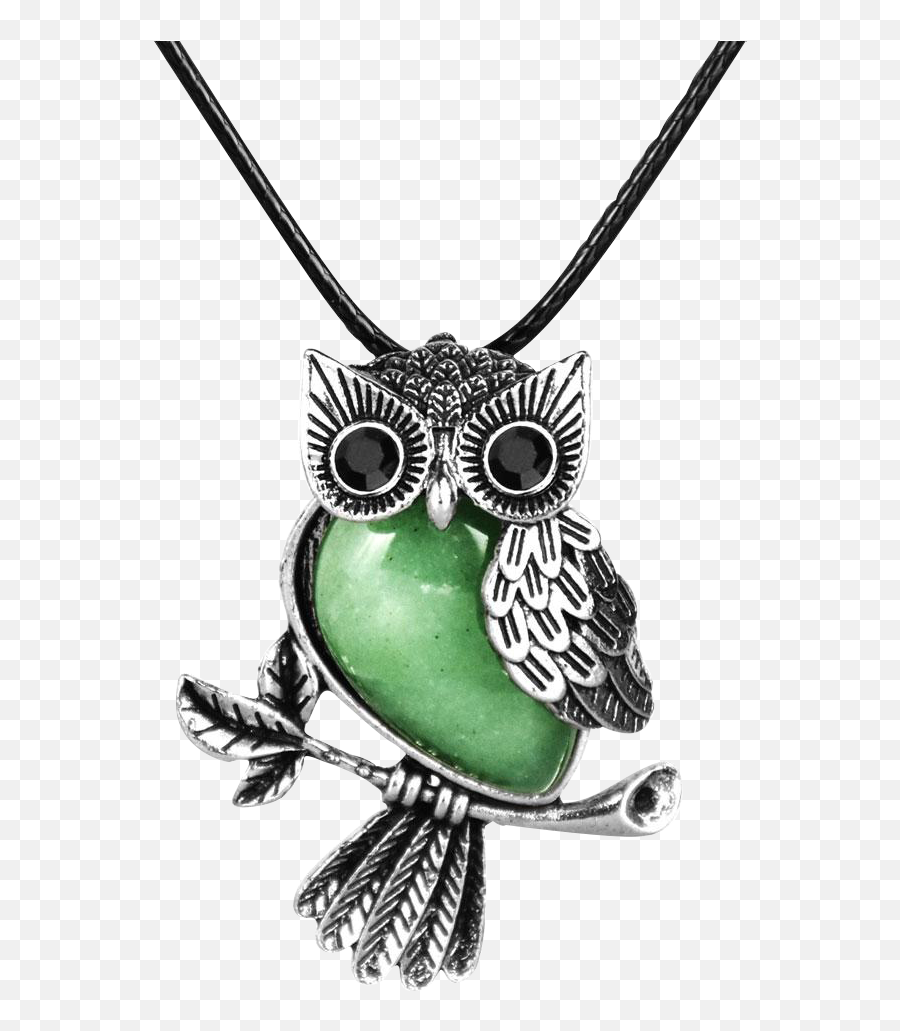 Silver U0026 Semi - Precious Stone Owl Necklace Solid Emoji,Pictures Of Cute Emojis Of Alot Of Owls