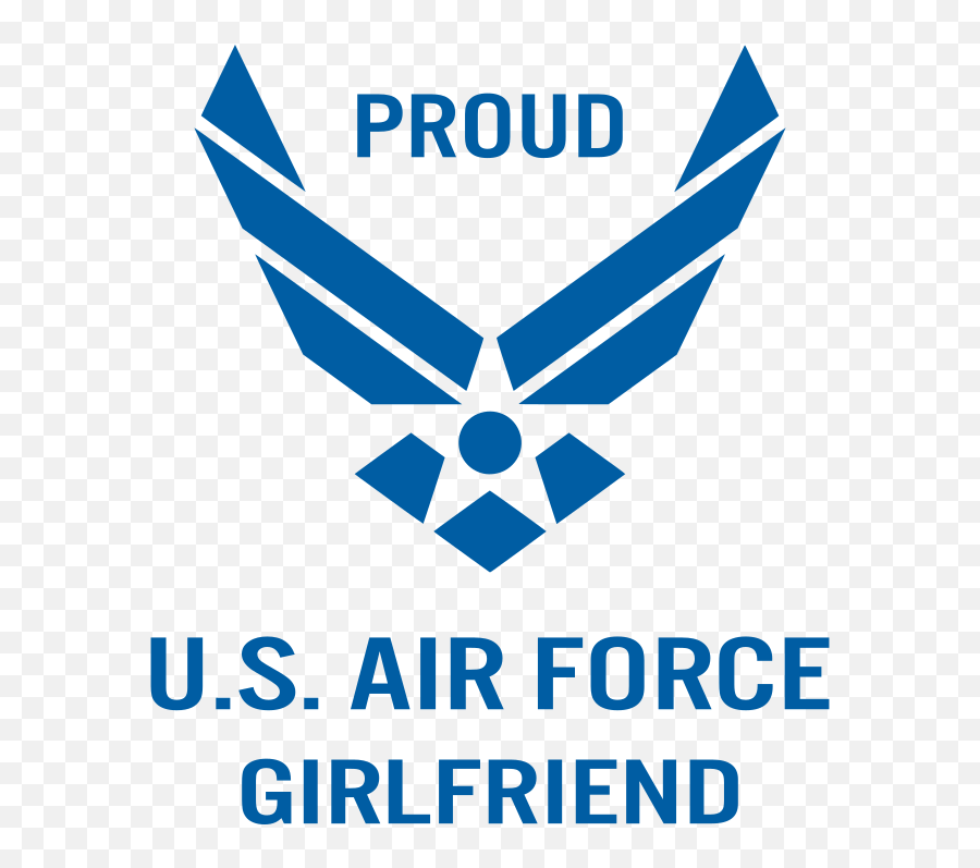 Proud Us Air Force Girlfriend Free Svg - Air Force Symbol Emoji,Girlfriend Emoji