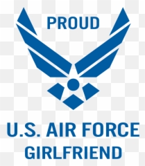 Proud Us Air Force Girlfriend Free Svg - Air Force Symbol Emoji,Girlfriend Emoji
