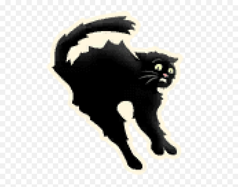 Black Cat - Black Cat Emoticon Emoji,Black Cat Emoji