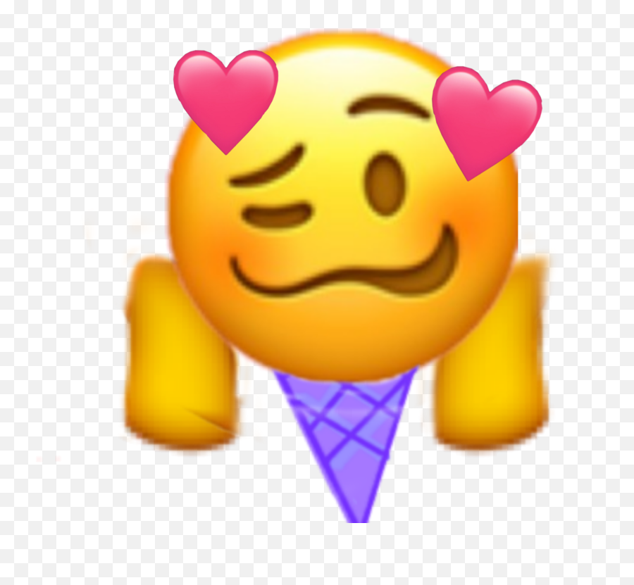 The Most Edited Lollll Picsart - Happy Emoji,Eat Ice Cream Emoticon