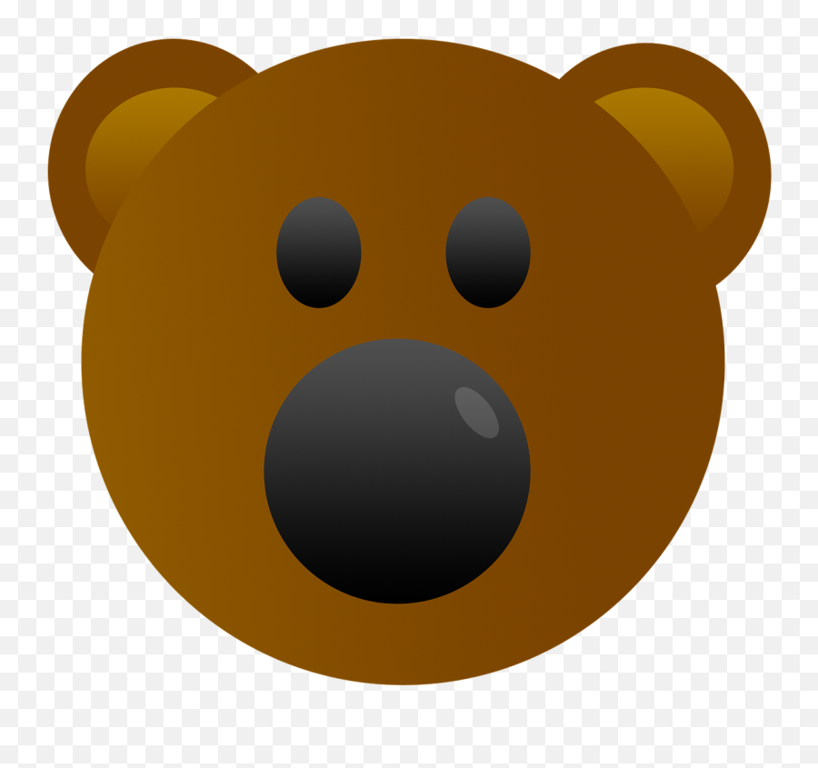 Bear Emoji Cute - Tete De Nounours Dessin,Cute Emoticon