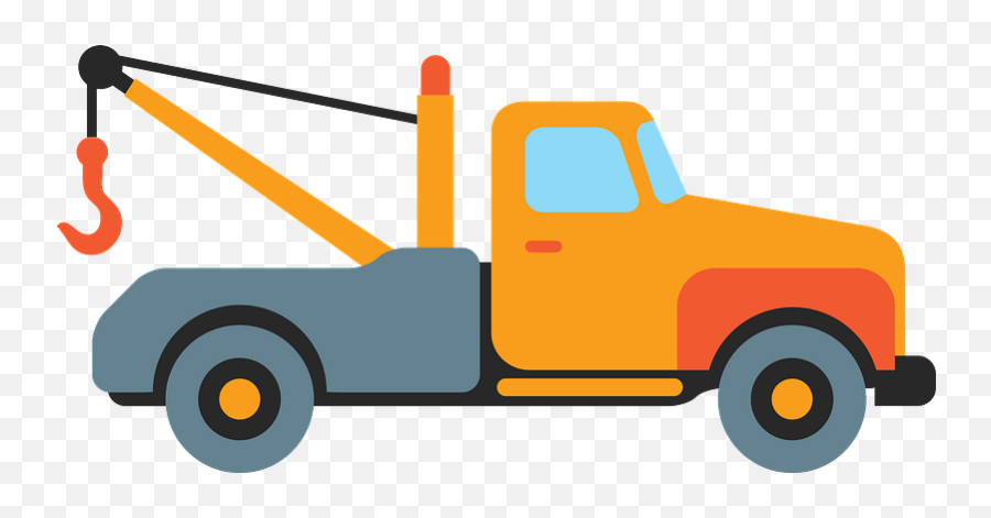 Tow Truck Clipart Emoji,Semi Truck Emoticon
