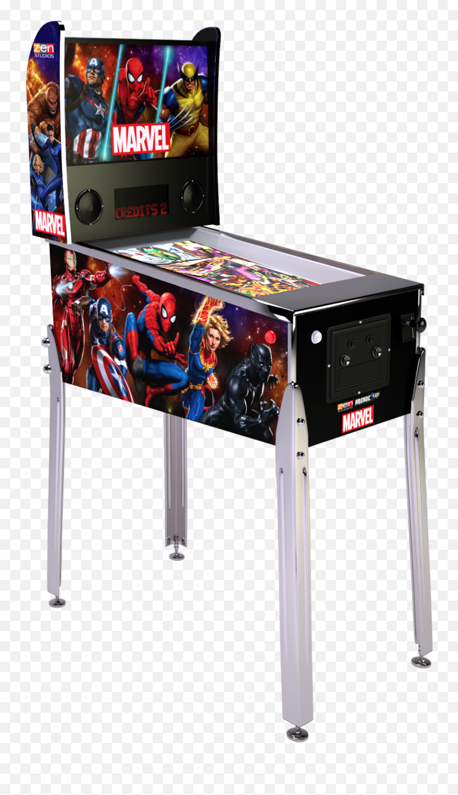 Arcade1up U0026 Atgames Digital Pinball Tables Coming Out This - Marvel Arcade Pinball Emoji,Boba Emoji Copy And Paste