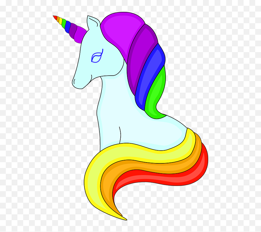 Free Photo Unicorn Animal Rainbow Horse Colorful Cute Pretty - Hadas Seres Imaginarios Para Niños Emoji,Emotions Music Video Animals