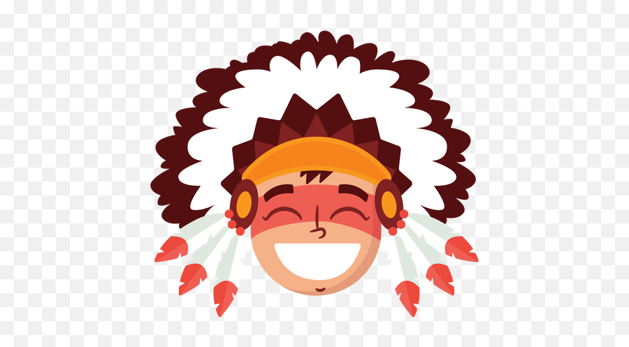 Native American Man Head Transparent Png U0026 Svg Vector - Native American Faces Cartoon Emoji,Indian Boys Emoticons Dancing