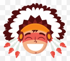 Native American Man Head Transparent Png U0026 Svg Vector - Native American Faces Cartoon Emoji,Indian Boys Emoticons Dancing