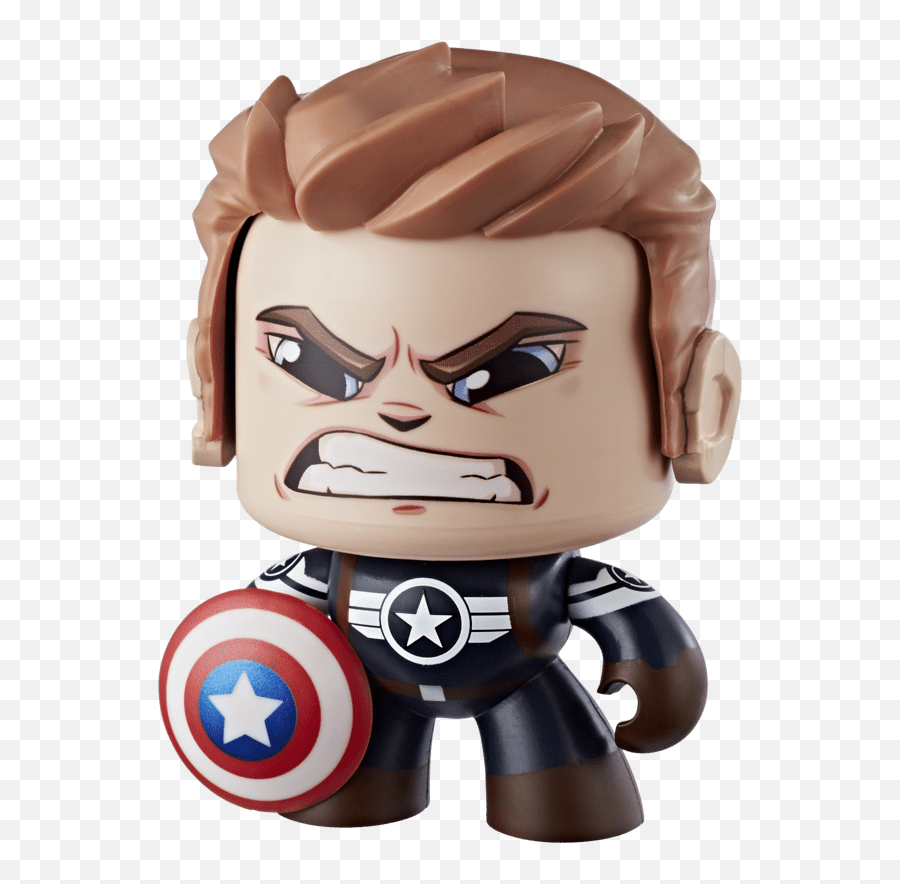 Toy Fair Hasbro Unveils Latest Marvel Mighty Muggs - Marvel Mighty Muggs Captain America Emoji,Emotion Figurine