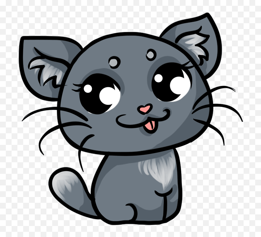 Learn How To Draw A Grey Cat - Grey Cat Drawing Emoji,How To Draw Emojis Cat Easy Stepbystep For Beginners You Can Do It!