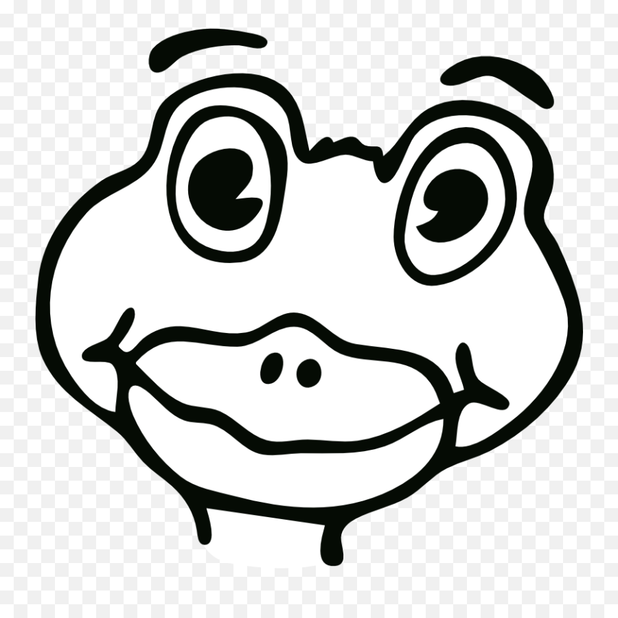 Black And White Frog Pictures - Art Emoji,Unicorn Emoji Black An Dwhite